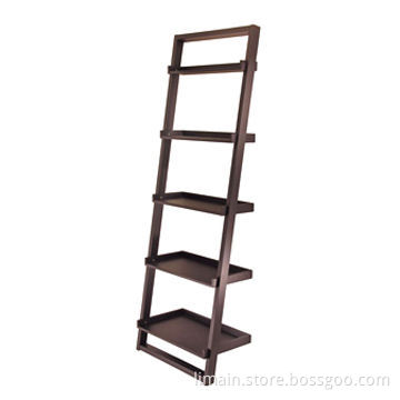 Bookcase, leans against wall
